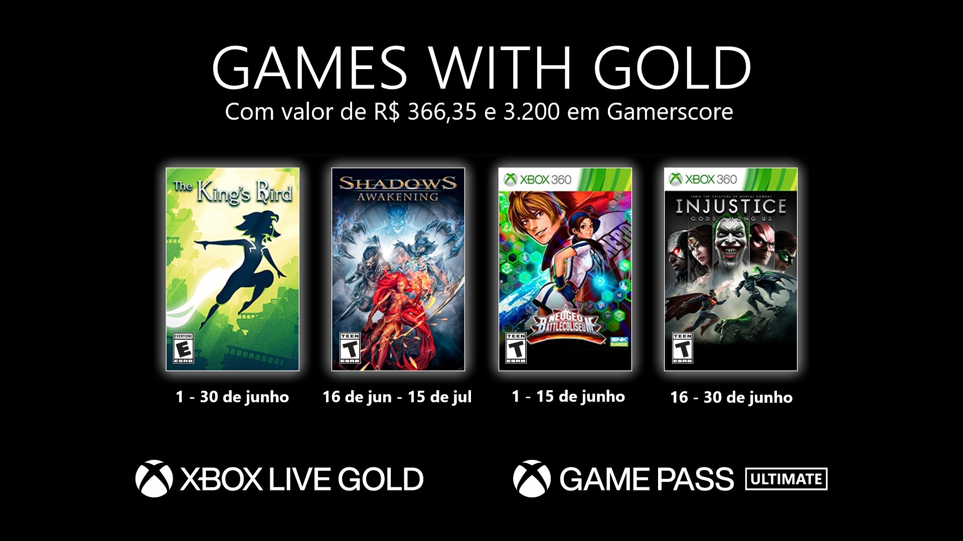 games with gold junho