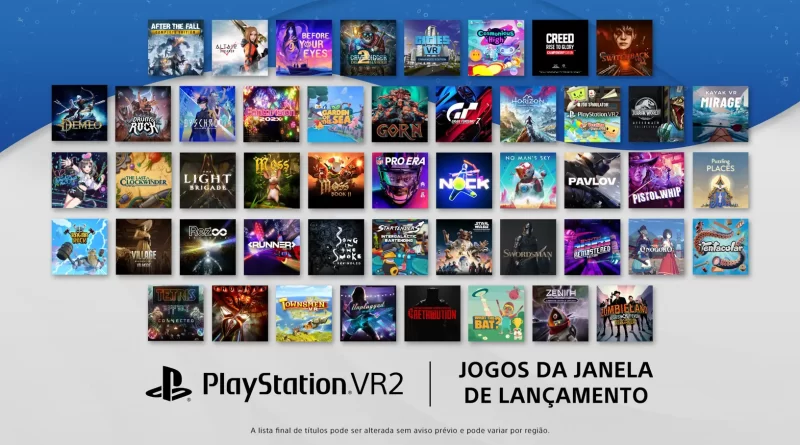 Sony anuncia 11 jogos para PS VR2 em 2023