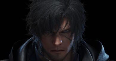 Imagem em close do rosto do protagonista Clive de Final Fantasy 16 em um fundo preto